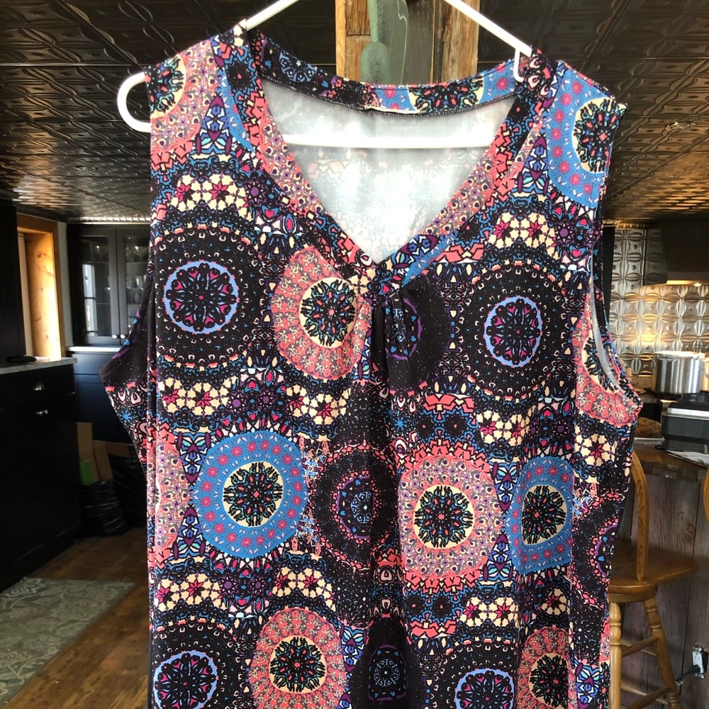 Plus size long tank top